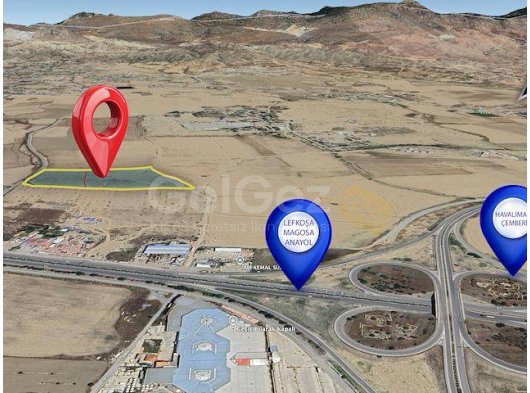 Fırsat Satılık Parsel / Lefkoşa Gökhan’da / Ana Yola Yürüme Mesafesinde / Havalimanı Çemberi Yakını / 632 m² Fasıl 96 %220 İmarlı Arsa