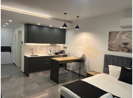 İskele Long Beach Courtyard Sitesinde 1. Kat Full Eşyalı Stüdyo Daire – 5338641212