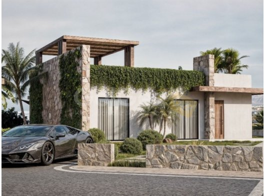 Kıbrıs Girne Esentepe'de Denize Sıfır Eşsiz Manzaralı Projede Satılık 2+1 Villalar