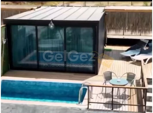 İskele Boğaziçi (Lapatos) Bölgesinde Günlük Kiralık Havuzlu Bungalow Hafta içi günlük 45£ - Hafta sonu günlük 70£ - 5338641212