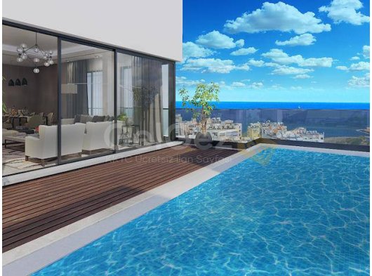 Girne Merkez Süper Lüks Yüzme Havuzlu Penthause