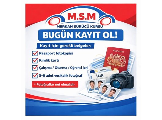 Merkan Sürücü Kursu Kayıtlarımız Devam Ediyor