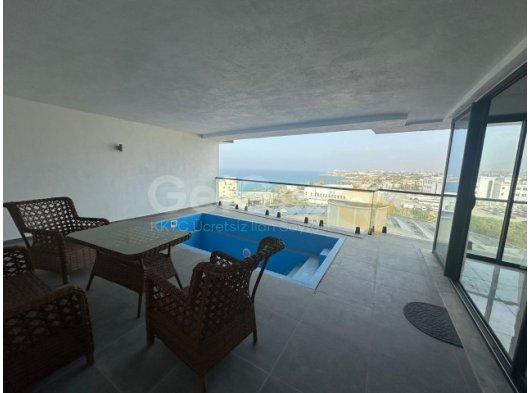 Girne Merkez'de Kiralık Rezidans 3 + 1 ÖZEL HAVUZLU Daire