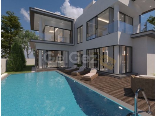 Girne Alsancak'ta Özel Havuzlu Satılık Lüks 4+1 Villa