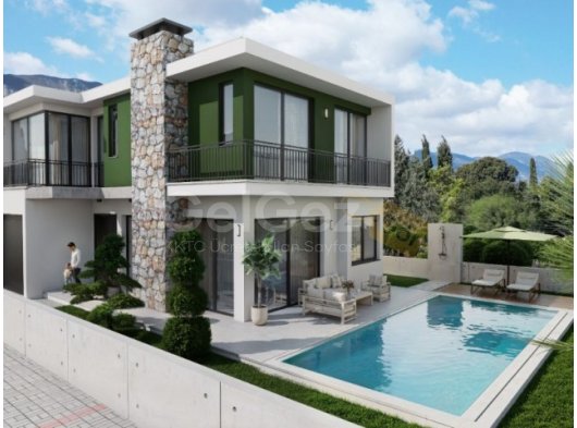 Girne Zeytinlik'te Proje Aşamasında Şık 3+1 Villa - Havuz ve Bahçe Keyfi!