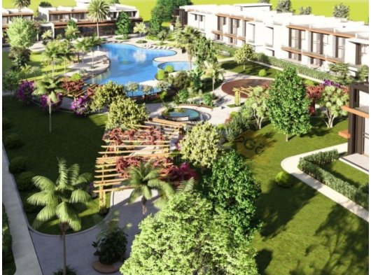 Tam Direkt Havuz Manzaralı 2+1 Loft Daire – Elysium Projesi, İskele Long Beach