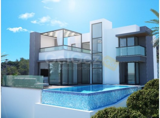 ESENTEPE DE FULL DENİZ MANZARALI SATILIK 3+1 VİLLALAR