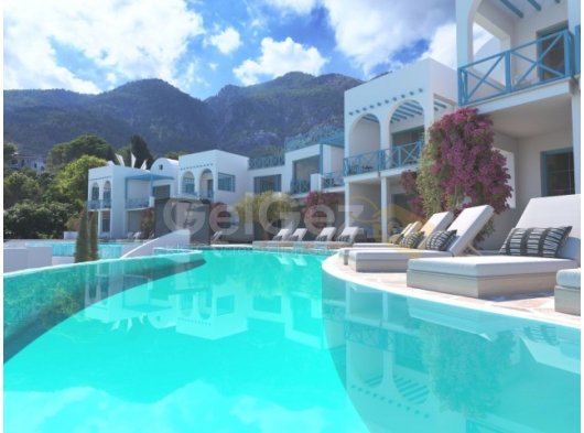 GİRNE / LAPTA - SATILIK 3+1 ve 2+1 DAİRE veya TOWNHOUSE ( %10 Peşinat öde kalan %90 ı taksitle 7 yılda öde)