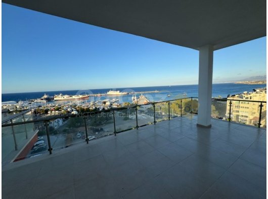 Girne merkezde Lord Palace Casino yakınında full deniz manzaralı 3+1 kiralık daire