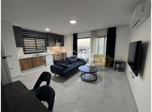 Girne merkezde deniz manzaralı kiralık 1+1 penthouse