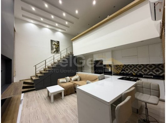 Girne karaoğlanoğlunda kiralık loft 2+1 daire