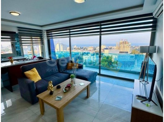Girne Merkez'de Tercihe Göre Ticari İzinli Deniz Manzaralı Eşyalı Kiralık 2+1 Daireler