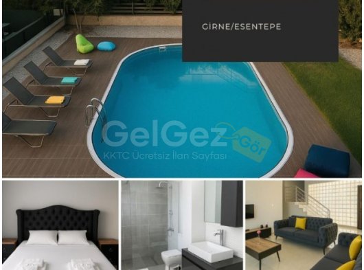 Girne Esentepe 3+1 günlük kiralık villa