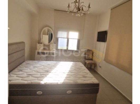 GİRNE ALSANCAKTA HAVUZLU SİTEDE GENİŞ BAHÇELİ FULL EŞYALI KİRALIK 1+1 DAİRE