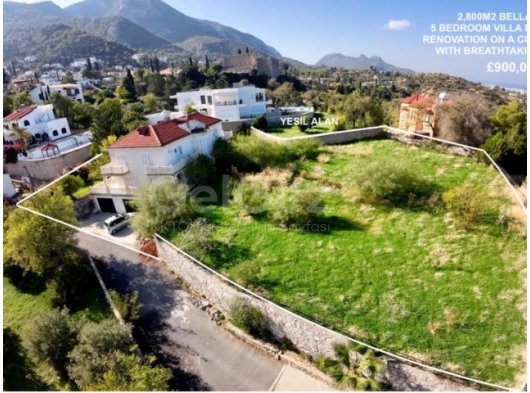 GİRNE BELLAPAİS | DAĞ/DENİZ MANZARALI SATILIK 5+1 VİLLA