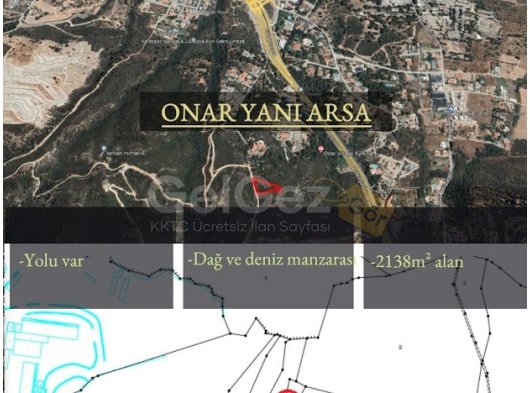 Ciklos’ta Dağ/Deniz Manzaralı 2138 m2 Satılık Arsa
