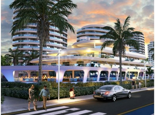 Iskele Long Beach’de Studyo OCEAN LIFE SITE içerisinde satılık 5 adet stüdyo daire