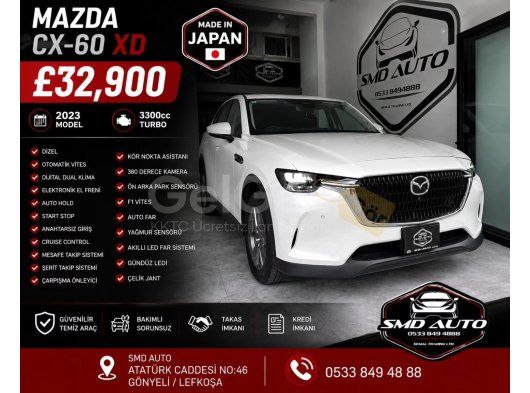 MAZDA CX-60 DİZEL 3300CC 2023 MODEL