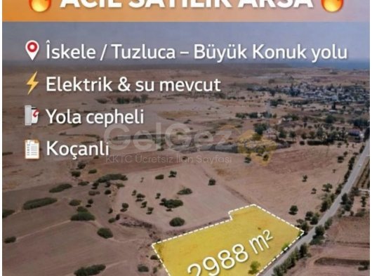 Turk Koçan Iskele Tuzluca- Büyükkonuk, tarım, zeytin (Araba Takas alabilir)