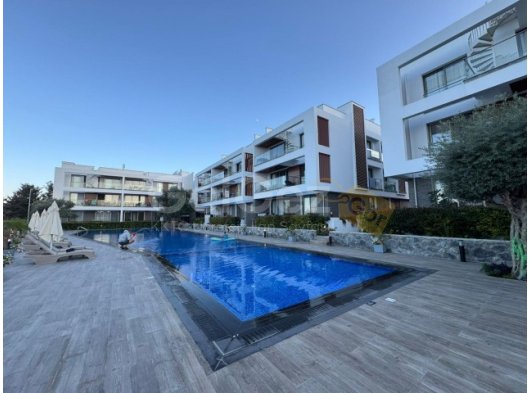 Girne Alsancak Ortak Havuz, Jeneratörlü Lüks Sitede Satılık 2+1 Daire