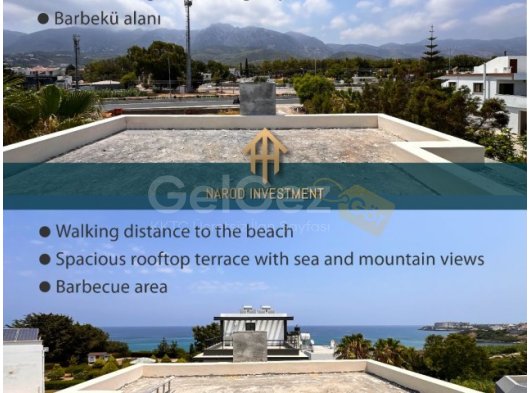 ALSANCAKTA DENIZE YURUYUS MESAFESINDE 3+1 VILLA