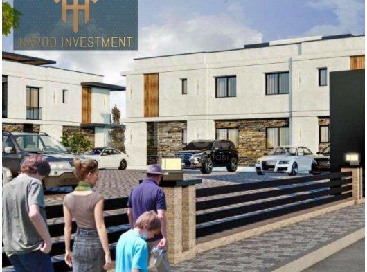 Girne laptada satılık eş değer koçan 4+1 havuzlu villa ( projenin karkası bitmiş durumda ..