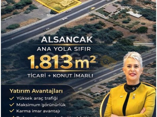 Alsancak'ta Ticari Değeri Yüksek 1.813 m² Arsa