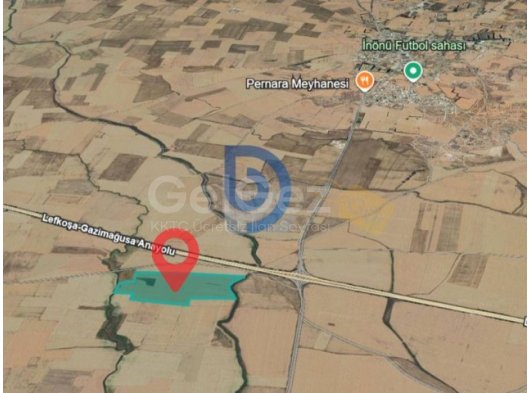 Mağusa Anayola 65 Metre Mesafede 107.980 m² Türk Koçan Arazi (Takasa Açık)