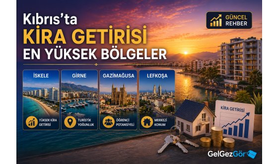 Kıbrıs'ta Kira Getirisi En Yüksek Bölgeler
