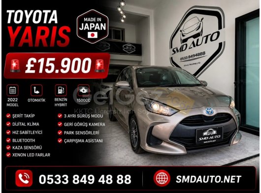 TOYOTA YARIS HİBRİT 2022 MODEL