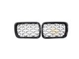 3 SERISI E36 1997-1999 IÇIN UYUMLU DIAMOND PANJUR (BÖBREK) PIANO BLACK ÇERÇEVE