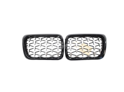 3 SERISI E36 1997-1999 IÇIN UYUMLU DIAMOND PANJUR (BÖBREK) PIANO BLACK ÇERÇEVE