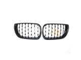 3 SERISI 2002-2004 E46 IÇIN UYUMLU DIAMOND PANJUR (BÖBREK) PIANO BLACK ÇERÇEVE