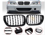 3 SERISI 2002-2004 E46 IÇIN UYUMLU DIAMOND PANJUR (BÖBREK) PIANO BLACK ÇERÇEVE