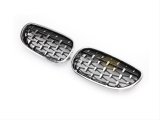 5 SERISI E60 2004-2009 IÇIN UYUMLU DIAMOND PANJUR (BÖBREK) KROM ÇERÇEVE