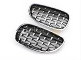 5 SERISI E60 2004-2009 IÇIN UYUMLU DIAMOND PANJUR (BÖBREK) KROM ÇERÇEVE