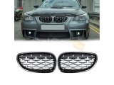 5 SERISI E60 2004-2009 IÇIN UYUMLU DIAMOND PANJUR (BÖBREK) KROM ÇERÇEVE