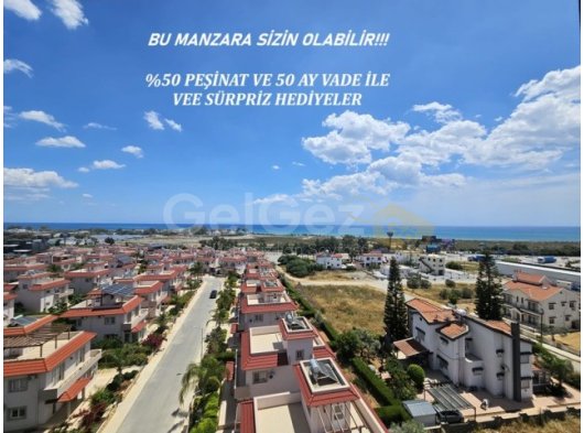 Her Odasından Akdeniz Manzaralı İskele de 2+1 Daire, Yarısı peşin yarısı 50 ay vade