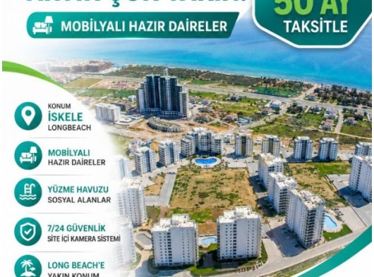 Hayalinizdeki Yaşam İskele Long Beach’te. Yaşama Hazır Daireler