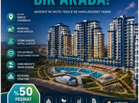 İskele Long Beach’te Konfor ve Zarafeti Bir Arada Sunan Prestijli Yaşam!