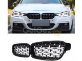 3 SERISI F30 2012-2018 IÇIN UYUMLU DIAMOND PANJUR (BÖBREK) PIANO BLACK