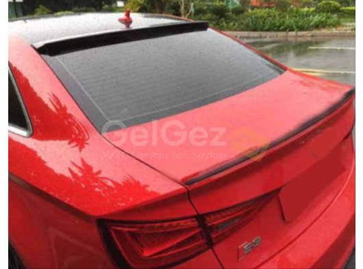 A3 2021+ SEDAN IÇIN UYUMLU CAM ÜSTÜ SPOILER - PIANO BLACK (PARLAK SIYAH)