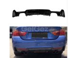 4 SERISI F32 - F36 UYUMLU 2014-2019 M DIFUZOR CIFT CIKIS KALIN PIANO BLACK
