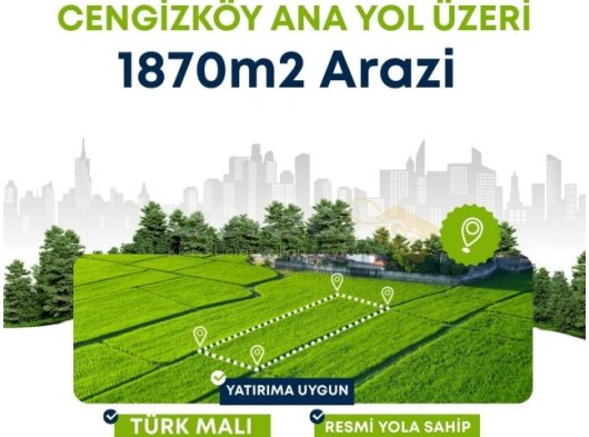 ???? SATILIK TİCARİ ARSA – CENGİZKÖY ????