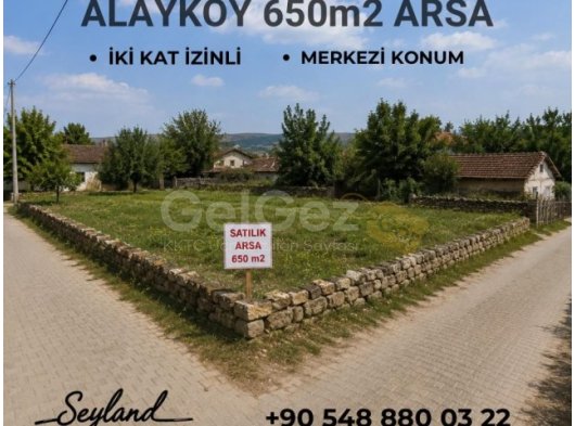 ALAYKÖY’DE SATILIK KÖŞE ARSA