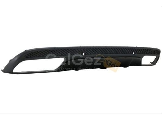W205 C SERISI IÇIN C63 SIYAH DIFÜZÖR & EGZOZ SETI (AMG SEDAN) - SIYAH EGZOZ ILE