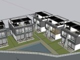 GİRNE OZANKÖYDE 1739 M2 10 İKİZ VİLLALIK PROJESİ HAZIR SATILIK ARSA