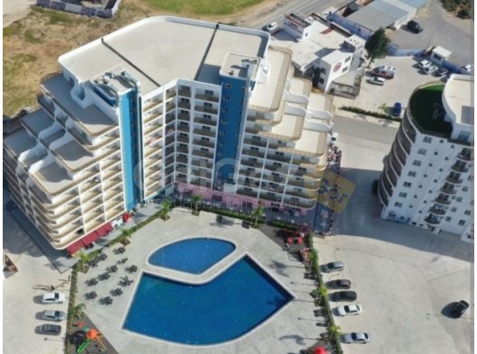 İSKELE, LONG BEACH, PARK RESIDENCE. TAPU HAZIR. TAM DONANIMLI. KREDİYE UYGUN. 300 metre denize mesafe.