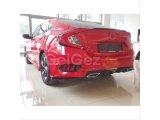 CIVIC FC5 2016-2021 IÇIN UYUMLU ARKA SIS 3 ÇIZGI KIRMIZI- PIANO BLACK
