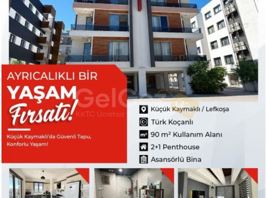Lefkoşa-K.Kaymaklı’da 2+1 Geniş Penthouse Daire‼️